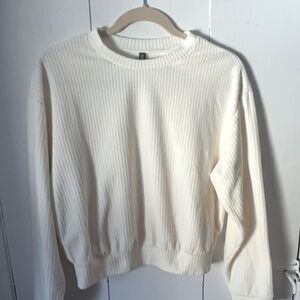 Divided (by H&M) Ribbed Crew Neck Sweater Top, size S